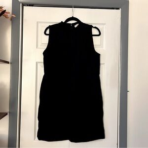 LOFT Black Sleeveless Sheath Dress